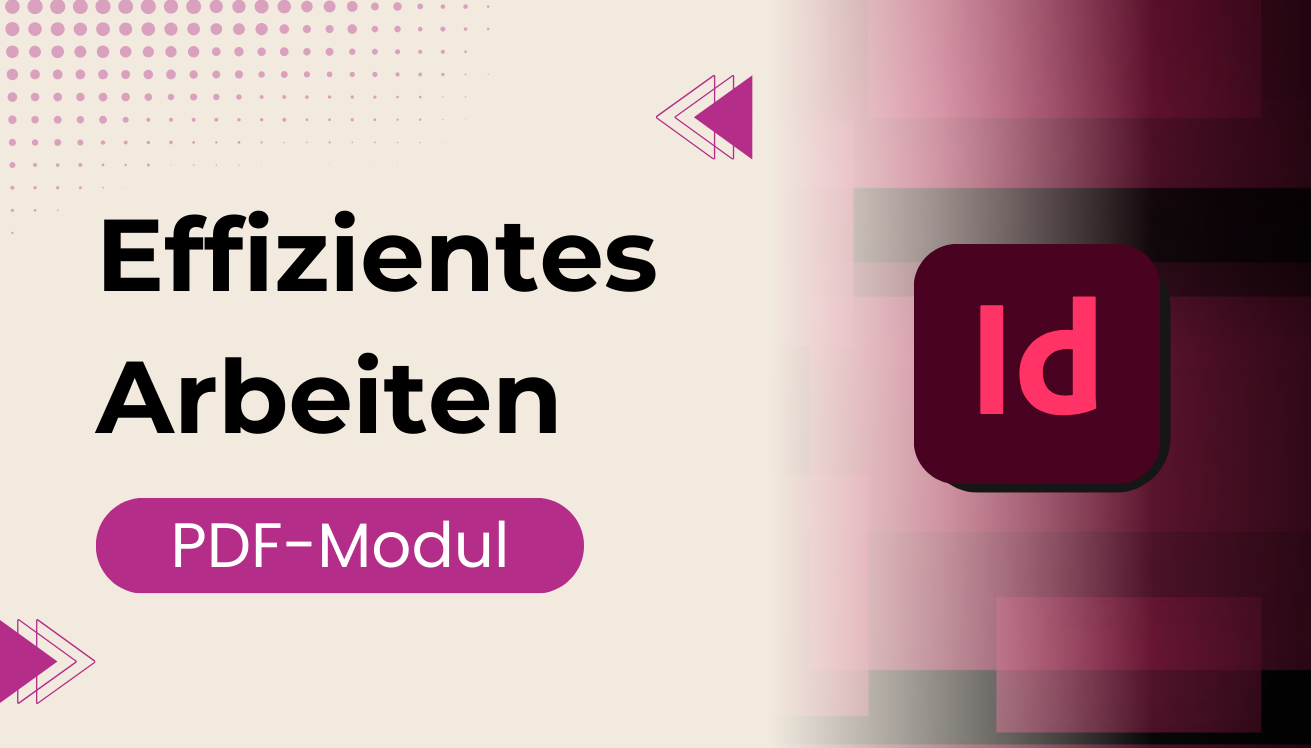 Intro-Bild für PDF-Kurs. Tool: Adobe InDesign.