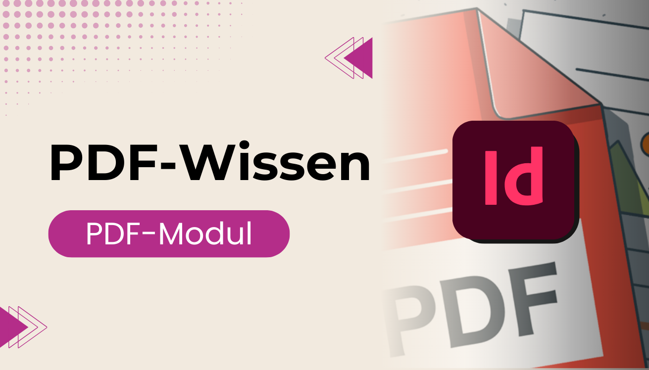 Intro-Bild für PDF-Kurs. Tool: Adobe InDesign.